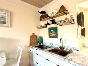 Η κουζίνα ή μικρή κουζίνα στο Dockside Dream-Waterfront-Boat Slip-Downtown