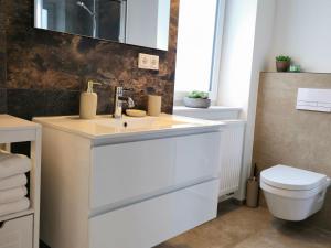 Ванная комната в Ideale Wohnung für Geschäftsreisende
