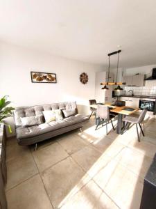 Et opholdsområde på Ferienwohnung Watzmann Nesterl