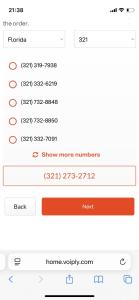 a screenshot of a cell phone with the order button at Semitronix möblerat lägenhet i centrala Pej in Peje