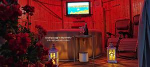 TV a/nebo společenská místnost v ubytování Casa La Primavera