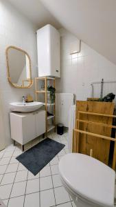 Nhà bếp/bếp nhỏ tại Gemütliche Wohnung im Zentrum beim Casino