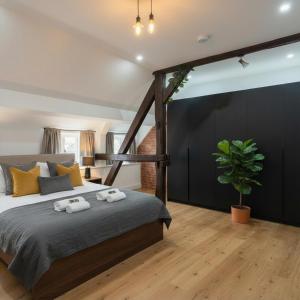 Ένα ή περισσότερα κρεβάτια σε δωμάτιο στο Pirocanac