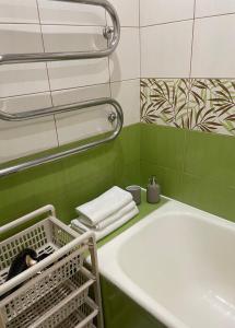 Phòng tắm tại Silver Vytauto Apartments