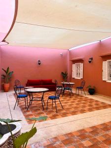 Posezení v ubytování Riad Rabat Laalou