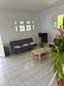 Χώρος καθιστικού στο Villa Bwa Flè - maison vue mer à 5 mi de la plage