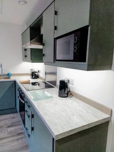 Η κουζίνα ή μικρή κουζίνα στο Modern 1 Bedroom Apt 1 near City Centre Parking