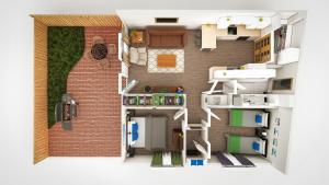 Η κουζίνα ή μικρή κουζίνα στο Aunt Beans Guest Suite