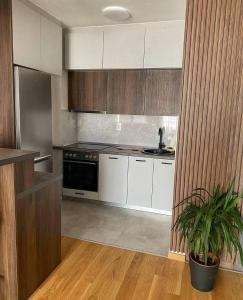 Una cocina o cocineta en Apartman, Stan na dan Chill time