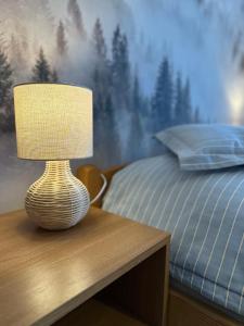 Ένα ή περισσότερα κρεβάτια σε δωμάτιο στο Bar-Kawiarnia BASIA Pokoje Gościnne