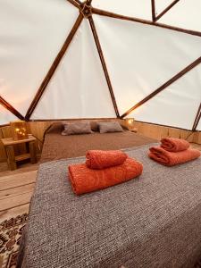 Ένα ή περισσότερα κρεβάτια σε δωμάτιο στο La Templanza EcoGlamping