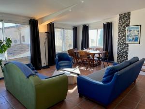 Χώρος καθιστικού στο Le Mas de Crieulon