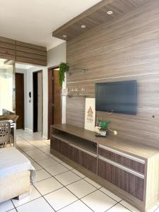 TV/trung tâm giải trí tại Apartamento Cohama São Luís