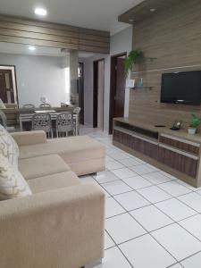 TV/trung tâm giải trí tại Apartamento Cohama São Luís +29 ảnh