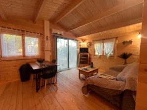 Χώρος καθιστικού στο Magnifique chalet cosy