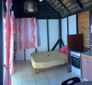 Ένα ή περισσότερα κρεβάτια σε δωμάτιο στο Bungalow studio