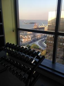 a view of a city from a window at Novotel RJ Porto Atlantico in Rio de Janeiro