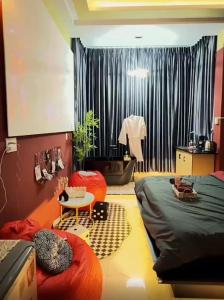 Χώρος καθιστικού στο YooNa Homestay