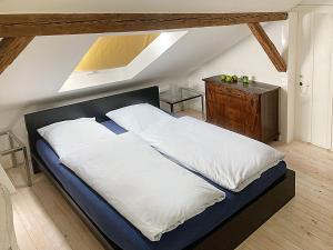 Ένα ή περισσότερα κρεβάτια σε δωμάτιο στο Haus Haselmaus - Buntspecht