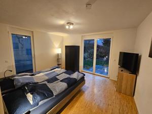 Μια τηλεόραση ή/και κέντρο ψυχαγωγίας στο Ferienwohnung Steni