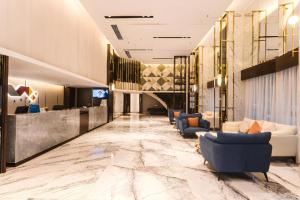 Istumisnurk majutusasutuses Borrman Hotel Yunfu Xinxing County Bus Station