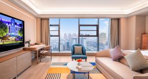 Μια τηλεόραση ή/και κέντρο ψυχαγωγίας στο Mercure Chengdu Longtan