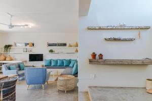 Μια τηλεόραση ή/και κέντρο ψυχαγωγίας στο Bon Bini Beach House