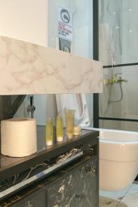 Koupelna v ubytování Mars rum camp