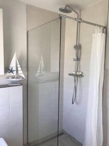 Koupelna v ubytování Strandhaus-Appartment-Rauchschwalbe