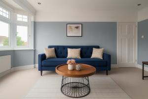 Χώρος καθιστικού στο Elegant & Modern Flat in Wimbledon