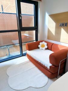 Ένα ή περισσότερα κρεβάτια σε δωμάτιο στο Lemonbutter home