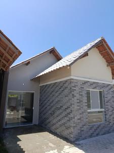 Bygningen som feriehuset ligger i