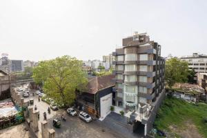 El edificio en el que está el hotel