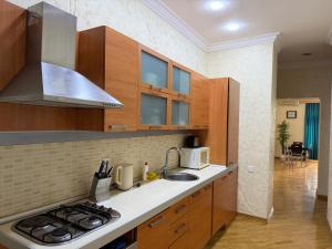 Køkken eller tekøkken på Sahil apart