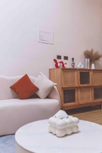 Ένα ή περισσότερα κρεβάτια σε δωμάτιο στο 午木Wunu民宿