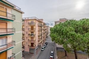 an aerial view of a city street with buildings at Andora See Breeze in Marina dʼAndora