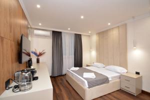 Postel nebo postele na pokoji v ubytování Good gust haus