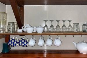 Příslušenství pro přípravu čaje a kávy v ubytování Madesimon Villa