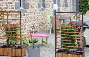 Aed väljaspool majutusasutust Gite Gouville Sur Mer +22 fotot