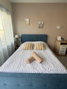 Postel nebo postele na pokoji v ubytování Appart-Hotel du drapeau bleu Residence Kiwi