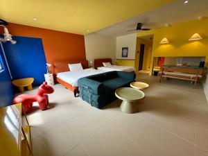 Ένα ή περισσότερα κρεβάτια σε δωμάτιο στο Lot 78