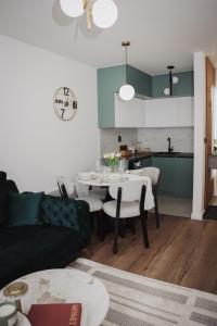 Kuchyň nebo kuchyňský kout v ubytování Apartman Monet