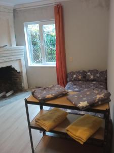 Ένα ή περισσότερα κρεβάτια σε δωμάτιο στο Guest house with two rooms