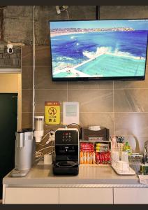 Η κουζίνα ή μικρή κουζίνα στο 협재10분 영주스테이