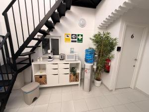 Η κουζίνα ή μικρή κουζίνα στο Hostal Merino Jédula +38 φωτογραφίες