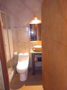 Et badeværelse på La Posada de La Lechuza Apart Hotel