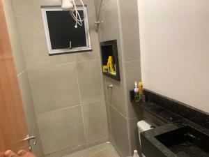 Koupelna v ubytování Vila das Orquídeas