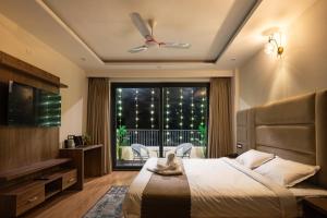 Postel nebo postele na pokoji v ubytování Anji Retreat