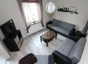 Χώρος καθιστικού στο Ferienhaus Olenbrook