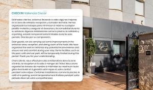 a sign in front of a building at Checkin Valencia Ciscar in Picanya